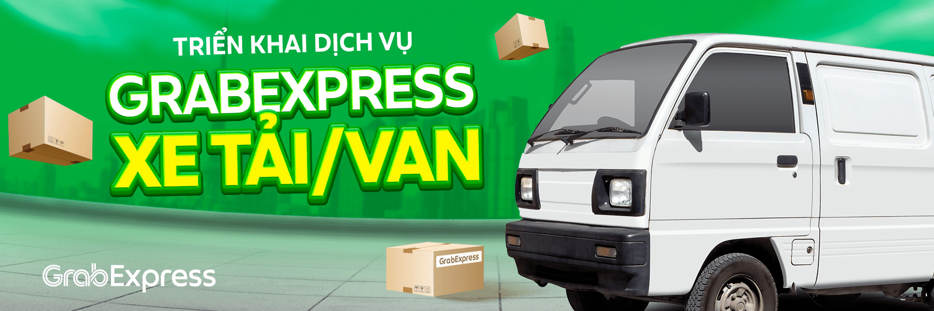 Suzuki Blind Van đồng hành cùng dịch vụ GrabExpress
